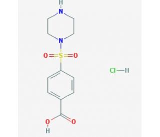 4-(piperazin-1-ylsulfonyl)benzoic acid hydrochloride - chemical structure image