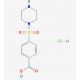 4-(piperazin-1-ylsulfonyl)benzoic acid hydrochloride - chemical structure image