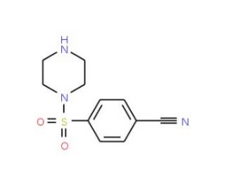 4-(piperazin-1-ylsulfonyl)benzonitrile - chemical structure image