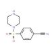 4-(piperazin-1-ylsulfonyl)benzonitrile - chemical structure image