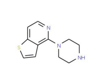 4-Piperazin-1-ylthieno[3,2-c]pyridine (CAS 106261-27-2) - chemical structure image