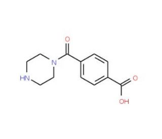 4-(Piperazine-1-carbonyl)-benzoic acid - chemical structure image