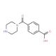 4-(Piperazine-1-carbonyl)-benzoic acid - chemical structure image