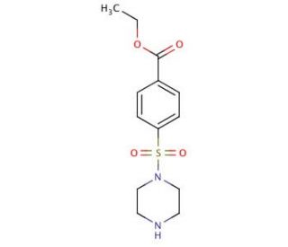 4-(Piperazine-1-sulfonyl)-benzoic acid ethyl ester - chemical structure image