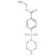4-(Piperazine-1-sulfonyl)-benzoic acid ethyl ester - chemical structure image