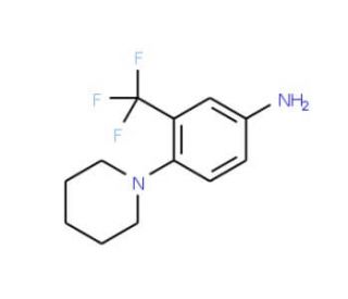 4-Piperidin-1-yl-3-trifluoromethyl-phenylamine - chemical structure image
