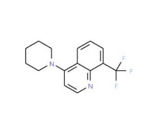 4-(Piperidin-1-yl)-8-(trifluoromethyl)quinoline (CAS 1020252-84-9) - chemical structure image