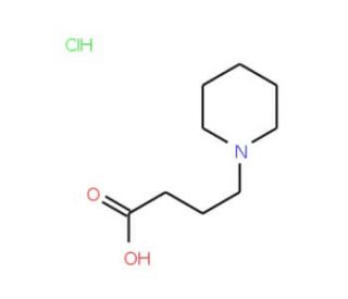 4-(piperidin-1-yl)butanoic acid hydrochloride (CAS 5463-76-3) - chemical structure image