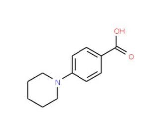 4-Piperidin-1-ylbenzoic acid (CAS 22090-24-0) - chemical structure image