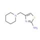 4-(piperidin-1-ylmethyl)-1,3-thiazol-2-amine (CAS 17386-10-6) - chemical structure image