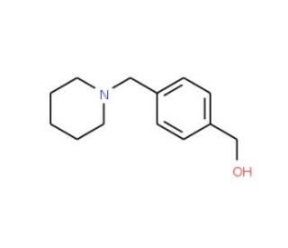 [4-(Piperidin-1-ylmethyl)phenyl]methanol (CAS 91271-62-4) - chemical structure image