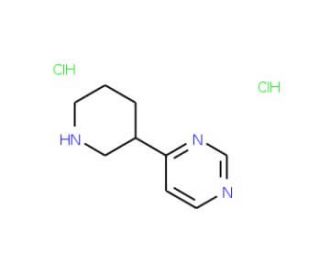 4-Piperidin-3-yl-pyrimidine dihydrochloride - chemical structure image