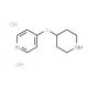 4-(Piperidin-4-ylsulphanyl)pyridine dihydrochloride - chemical structure image