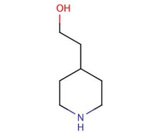 4-Piperidineethanol (CAS 622-26-4) - chemical structure image