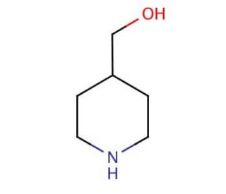 4-Piperidinemethanol (CAS 6457-49-4) - chemical structure image
