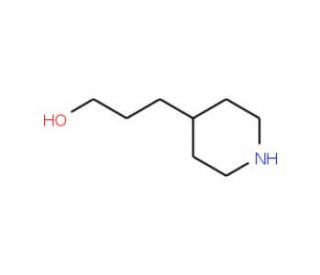 4-Piperidinepropanol (CAS 7037-49-2) - chemical structure image