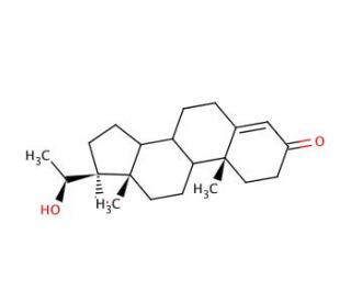 4-Pregnen-17&alpha;,20&alpha;-diol-3-one (CAS 652-69-7) - chemical structure image