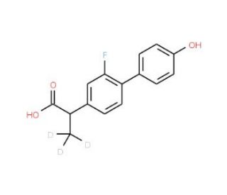 4&prime;-Hydroxy Flurbiprofen-d3 (CAS 1189694-02-7) - chemical structure image