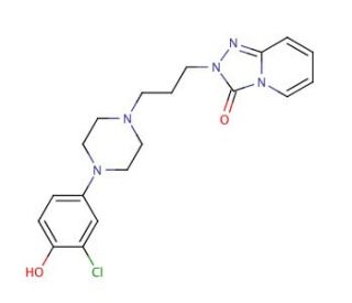 4&prime;-Hydroxy Trazodone HCl (CAS 53818-10-3 (free base)) - chemical structure image