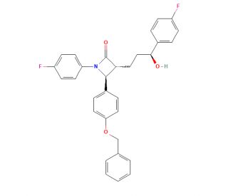 4&prime;-O-Benzyloxy Ezetimibe (CAS 163222-32-0) - chemical structure image