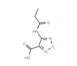 4-Propionylamino-furazan-3-carboxylic acid - chemical structure image