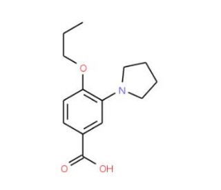 4-Propoxy-3-pyrrolidin-1-yl-benzoic acid - chemical structure image