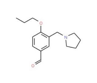 4-Propoxy-3-pyrrolidin-1-ylmethyl-benzaldehyde - chemical structure image