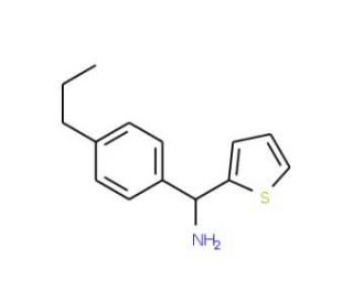 (4-propylphenyl)(thien-2-yl)methylamine - chemical structure image