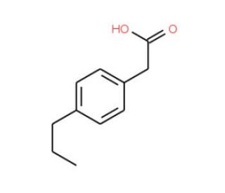 4-Propylphenylacetic acid (CAS 26114-12-5) - chemical structure image