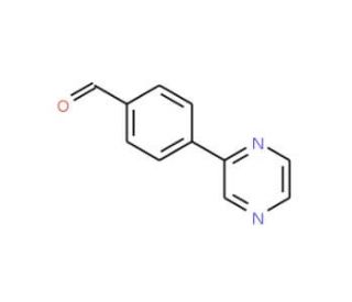 4-(Pyrazin-2-yl)benzenecarboxaldehyde (CAS 127406-08-0) - chemical structure image