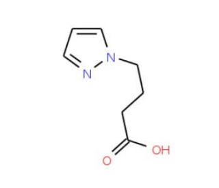 4-Pyrazol-1-yl-butyric acid (CAS 110525-56-9) - chemical structure image