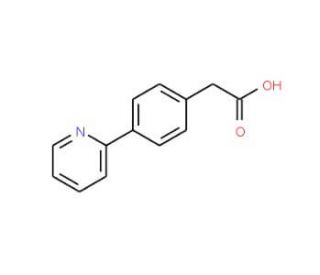 (4-Pyridin-2-yl-phenyl)acetic acid (CAS 51061-67-7) - chemical structure image