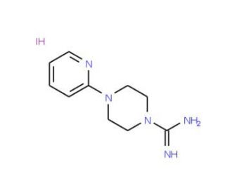 4-(Pyridin-2-yl)piperazine-1-carboximidamide hydroiodide (CAS 849776-32-5) - chemical structure image
