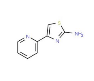 4-Pyridin-2-yl-thiazol-2-ylamine (CAS 30235-26-8) - chemical structure image