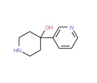 4-(Pyridin-3-yl)piperidin-4-ol (CAS 50461-59-1) - chemical structure image