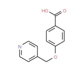 4-(pyridin-4-ylmethoxy)benzoic acid - chemical structure image