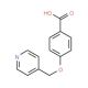 4-(pyridin-4-ylmethoxy)benzoic acid - chemical structure image