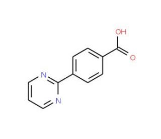4-(Pyrimidin-2-yl)benzoic acid (CAS 199678-12-1) - chemical structure image