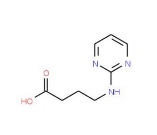 4-(Pyrimidin-2-ylamino)-butyric acid - chemical structure image