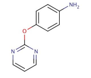 4-(pyrimidin-2-yloxy)aniline (CAS 105130-26-5) - chemical structure image