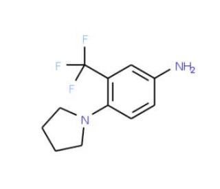 4-Pyrrolidin-1-yl-3-trifluoromethyl-phenylamine - chemical structure image