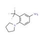 4-Pyrrolidin-1-yl-3-trifluoromethyl-phenylamine - chemical structure image