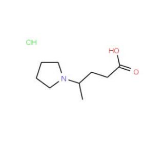 4-Pyrrolidin-1-yl-pentanoic acid hydrochloride - chemical structure image