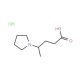 4-Pyrrolidin-1-yl-pentanoic acid hydrochloride - chemical structure image