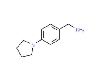[4-(Pyrrolidin-1-yl)phenyl]methylamine (CAS 114365-04-7) - chemical structure image