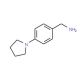 [4-(Pyrrolidin-1-yl)phenyl]methylamine (CAS 114365-04-7) - chemical structure image