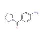 4-(pyrrolidin-1-ylcarbonyl)aniline (CAS 56302-41-1) - chemical structure image