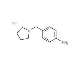 4-(pyrrolidin-1-ylmethyl)aniline hydrochloride (CAS 142335-64-6) - chemical structure image