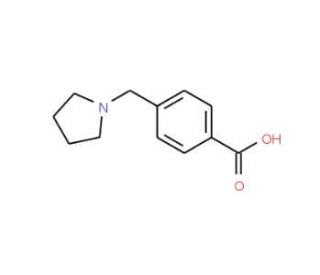 4-(pyrrolidin-1-ylmethyl)benzoic acid (CAS 159691-25-5) - chemical structure image