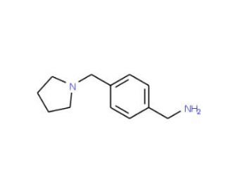 4-(Pyrrolidin-1-ylmethyl)benzylamine (CAS 91271-79-3) - chemical structure image